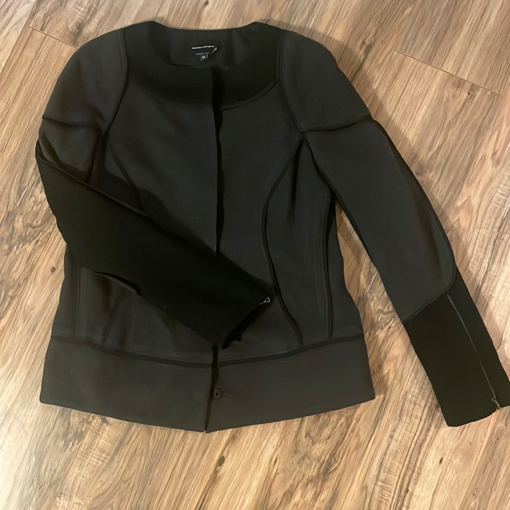 Narciso Rodriguez black wool jacket.